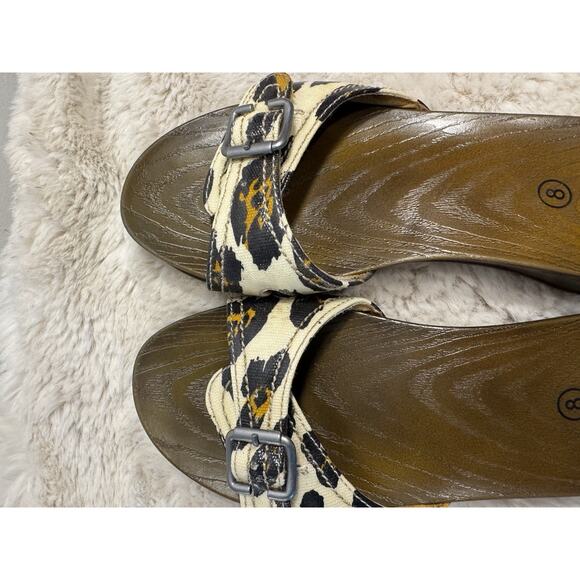 Dr. Scholl's Advanced Comfort Leopard Print Women's Sandals Size 8 Retro - Picture 6 of 6